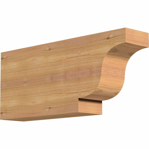 Ekena Millwork Newport Smooth Rafter Tail, Western Red Cedar, 3 1/2"W x 8"H x 18"L RFT04X08X18NEW00SWR - main